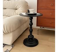 C'est un cadeau spécial qui peut être offert à des parents ou des amis récemment déménagés. Tables avec bords soudés et polis à la main, mobilier de salon en fer forgé noir et blanc antique noir 42*42
