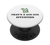 C'est un cocktail amusant de situation de gin PopSockets PopGrip Adhésif