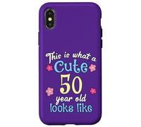 C'est Un drôle d'anniversaire à Quoi Ressemble Une Jolie Fille de 50 à 50 Ans Coque pour iPhone X/XS