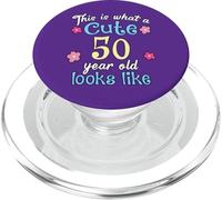 C'est Un drôle d'anniversaire à Quoi Ressemble Une Jolie Fille de 50 à 50 Ans PopSockets PopGrip pour MagSafe