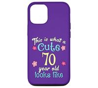 C'est Un drôle d'anniversaire à Quoi Ressemble Une Jolie Fille de 70 et 70 Ans Coque pour iPhone 12/12 Pro