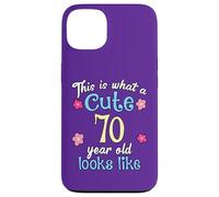 C'est Un drôle d'anniversaire à Quoi Ressemble Une Jolie Fille de 70 et 70 Ans Coque pour iPhone 13
