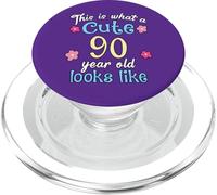 C'est Un drôle d'anniversaire à Quoi Ressemble Une Jolie Fille de 90 à 90 Ans PopSockets PopGrip pour MagSafe