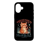 C'est Un drôle de Raton Laveur Que Dieu m'a Fait, ce Sera Amusant Coque pour iPhone 16