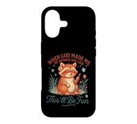 C'est Un drôle de Raton Laveur Que Dieu m'a Fait, ce Sera Amusant Coque pour iPhone 17