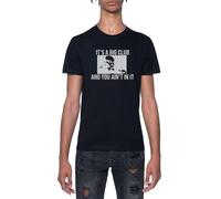 C'est Un Grand Club Et Tu N'en Fais Pas Partie T-Shirt À Manches Courtes À Col Rond Noir pour Hommes T-Shirt Short Sleeve Black Crewneck Tee for Men