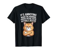 C'est Un Matin ennuyeux Avant Que Vous ne Soyez reposé, Grumpy Chubby Cat T-Shirt