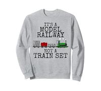 C'est un modèle réduit de chemin de fer, pas un train, drôle Sweatshirt