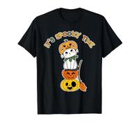 C'est Un Moment Effrayant Drôle Chat Citrouille Halloween T-Shirt Graphique avec Valeur