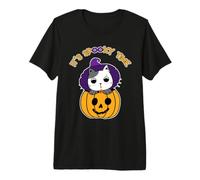 C'est Un Moment Effrayant Drôle Chat Citrouille Halloween T-Shirt Haut de Gamme
