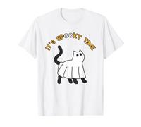 C'est Un Moment Effrayant Drôle Chat fantôme Halloween T-Shirt Graphique avec Valeur