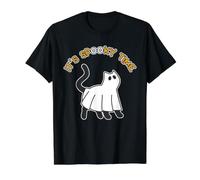 C'est Un Moment Effrayant Drôle Chat fantôme Halloween T-Shirt Graphique avec Valeur
