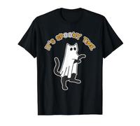 C'est Un Moment Effrayant Drôle Chat fantôme Halloween T-Shirt Graphique avec Valeur