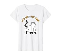 C'est Un Moment Effrayant Drôle Chat fantôme Halloween T-Shirt Graphique avec Valeur