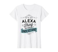 C'est Un Truc d'Alexa Que Vous ne comprendriez Pas T-Shirt Graphique avec Valeur, Femme, Blanc, S