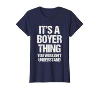 C'est Un Truc de Boyer (Vous ne comprendriez Pas) - Funny Boyer T-Shirt, Femme, Bleu Marine, XL