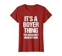 C'est Un Truc de Boyer (Vous ne comprendriez Pas) - Funny Boyer T-Shirt, Femme, Canneberge, XS