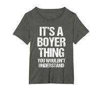 C'est Un Truc de Boyer (Vous ne comprendriez Pas) - Funny Boyer T-Shirt, Femme Grandes Tailles, Asphalte, 3X