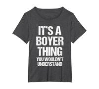 C'est Un Truc de Boyer (Vous ne comprendriez Pas) - Funny Boyer T-Shirt, Femme Grandes Tailles, Chiné Foncé, 2X