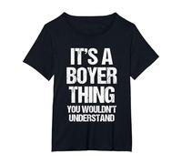 C'est Un Truc de Boyer (Vous ne comprendriez Pas) - Funny Boyer T-Shirt, Femme Grandes Tailles, Noir, 2X
