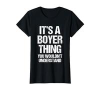 C'est Un Truc de Boyer (Vous ne comprendriez Pas) - Funny Boyer T-Shirt, Femme, Noir, XS