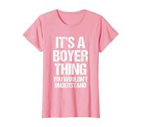 C'est Un Truc de Boyer (Vous ne comprendriez Pas) - Funny Boyer T-Shirt, Femme, Rose, XS