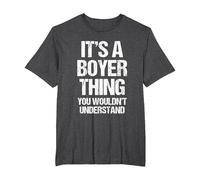 C'est Un Truc de Boyer (Vous ne comprendriez Pas) - Funny Boyer T-Shirt, Homme Grandes Tailles, Chiné Foncé, 5X Tall