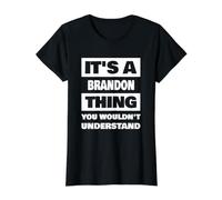 C'est Un Truc de Brandon Qui Dit Le nom drôle de Brandon T-Shirt Graphique avec Valeur