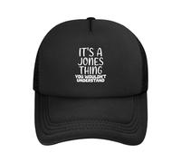 C'est Un Truc De Jones, Tu Ne Comprendrais Pas. Unisexe Chapeau Stylée Casquette Trucker Décontracté Casquettes Snapback pour Randonnée Voyage Toutes Les Saisons