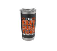 C'est un truc de Krav Maga, le Krav Maga, le combat, les arts martiaux parfaits Gobelet isotherme en acier inoxydable double paroi