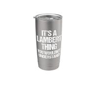 C'est un truc de Lambert (vous ne comprendriez pas) - Fun Lambert Gobelet isotherme en acier inoxydable double paroi