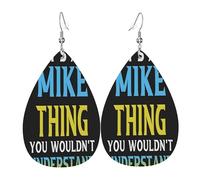 C'est un truc de micro que tu ne comprendrais pas. Boucles d'oreilles en cuir, accessoire de mode, parfait pour les fêtes, les vacances et le quotidien.