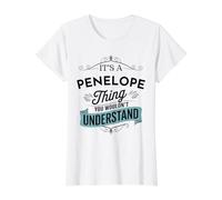 C'est Un Truc de Pénélope Que tu ne comprendrais Pas drôle T-Shirt Graphique avec Valeur, Femme, Blanc, XS