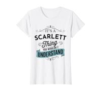 C'est Un Truc de Scarlett Que tu ne comprendrais Pas drôle T-Shirt Graphique avec Valeur, Femme, Blanc, XS