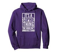 C'est Un Truc de Sophie Que tu ne comprendrais Pas : Le nom de Sophie Sweat à Capuche, Unisexe pour Adultes, Violet, XL