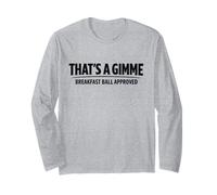 C'est Une Balle de Petit-déjeuner approuvée par Gimme Golfing Mulligans Blague Manche Longue