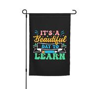 C'Est Une Belle Journée Pour Apprendre Drapeau De Cour Suspendre Bannière Décoratif Drapeau De Jardin Pour Événement Fêtes Clubs 30X45cm