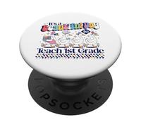 C'est Une Belle journée pour enseigner à Une enseignante de 1re année Cute Goose PopSockets PopGrip Adhésif