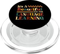 C'est une belle journée pour l'apprentissage des langues Enseignant ESL ESOL PopSockets PopGrip pour MagSafe