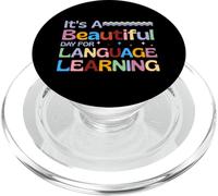 C'est une belle journée pour l'apprentissage des langues Enseignant ESL ESOL PopSockets PopGrip pour MagSafe