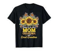 C'est Une bénédiction d'être appelée Maman et Grand-mère, Une Jolie Maman en Forme de Tournesol T-Shirt