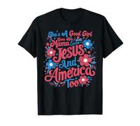 C'est une bonne fille qui aime sa maman Jésus et l'Amérique trop groovy T-Shirt