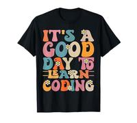 C'est une bonne journée pour apprendre à coder avec les élèves de Retro Teacher T-Shirt