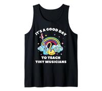 C'est une bonne journée pour enseigner à de petits musiciens avec Rainbow Teacher Débardeur