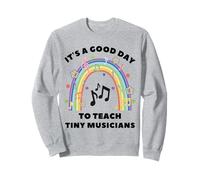 C'est une bonne journée pour enseigner à de petits musiciens avec Rainbow Teacher Sweatshirt