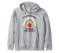 C'est une bonne journée pour enseigner à Tiny Artist avec Rainbow Teacher Sweat à Capuche