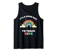 C'est une bonne journée pour enseigner aux enfants Rainbow Teacher Débardeur