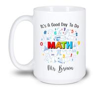 C'Est Une Bonne Journée Pour Faire Des Maths, Professeur Mug Unique Tasse À Thé Céramique Tasse À Café Cadeau Mignon Pour Noël Bureau Collègue 330ml