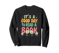 C'est Une Bonne journée pour Lire Les Amateurs de Livres typographiques colorés rétro Sweatshirt