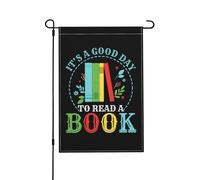 C'Est Une Bonne Journée Pour Lire Un Livre Drapeaux Suspendre Drapeaux De Jardin Avec Œillets Bannière Pour Clubs Toutes Les Saisons Extérieure 30X45cm